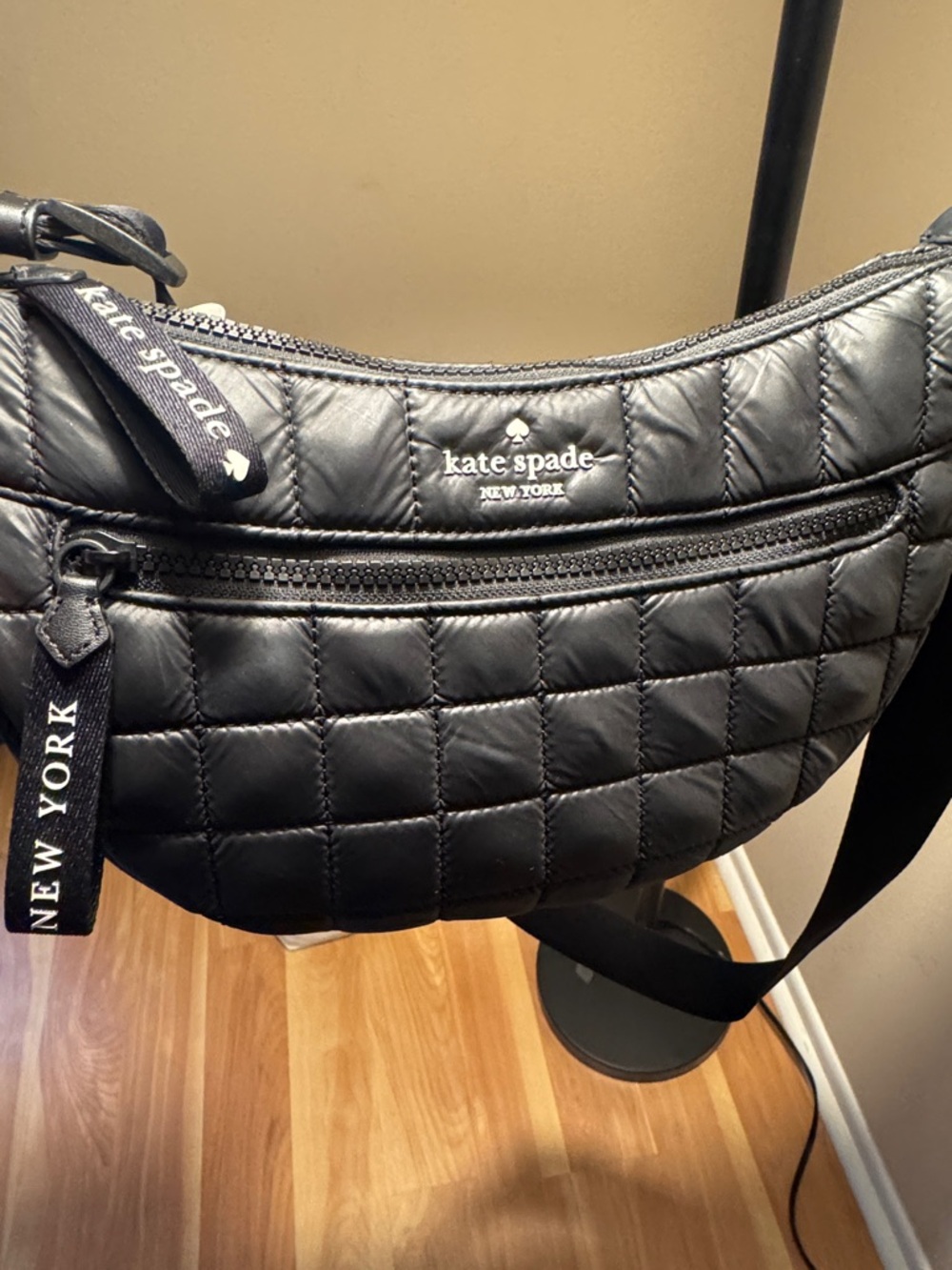 kate spade black quilted crossbody bag - Picture 4 of 5